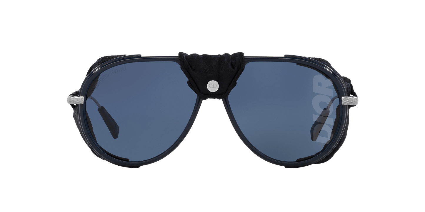 משקפי שמש של דיור כחול מבריק-אפור | Dior DiorSnow Blue Shiny-Grey