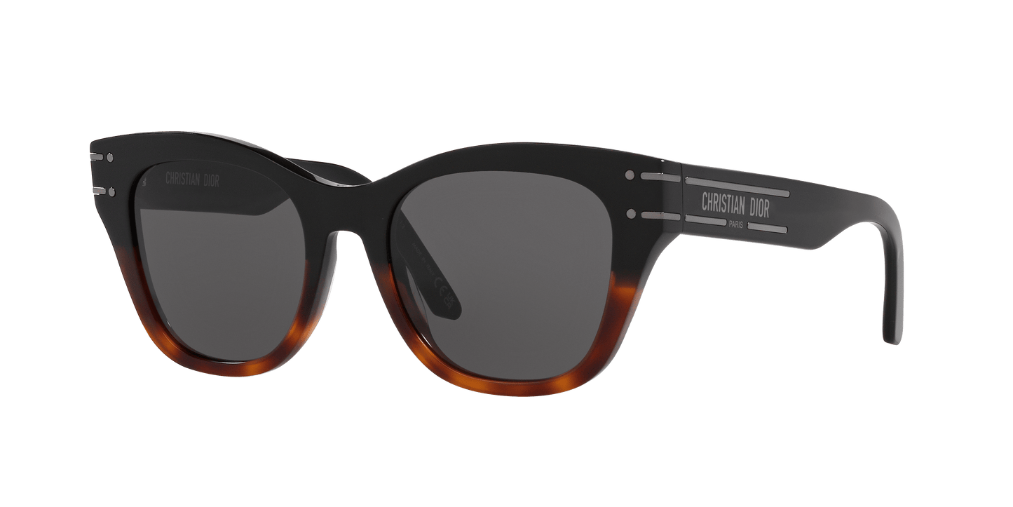 Dior DiorSignature B4I Shiny Black-Smoke Sunglasses | Dior DiorSignature B4I Shiny Black-Smoke