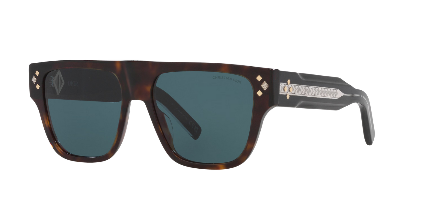 משקפי שמש של דיור צב-כחול | Dior Cd Diamond S6I Dm40124I Tortoise-Blue