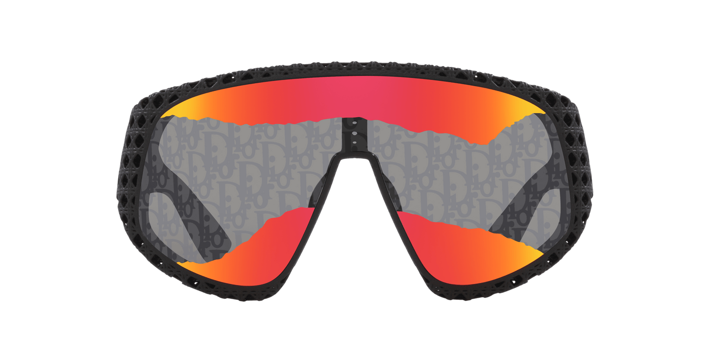 משקפי שמש של דיור שחור מט-אדום | Dior Dior3D M1U Dm40126U Black Matte-Red