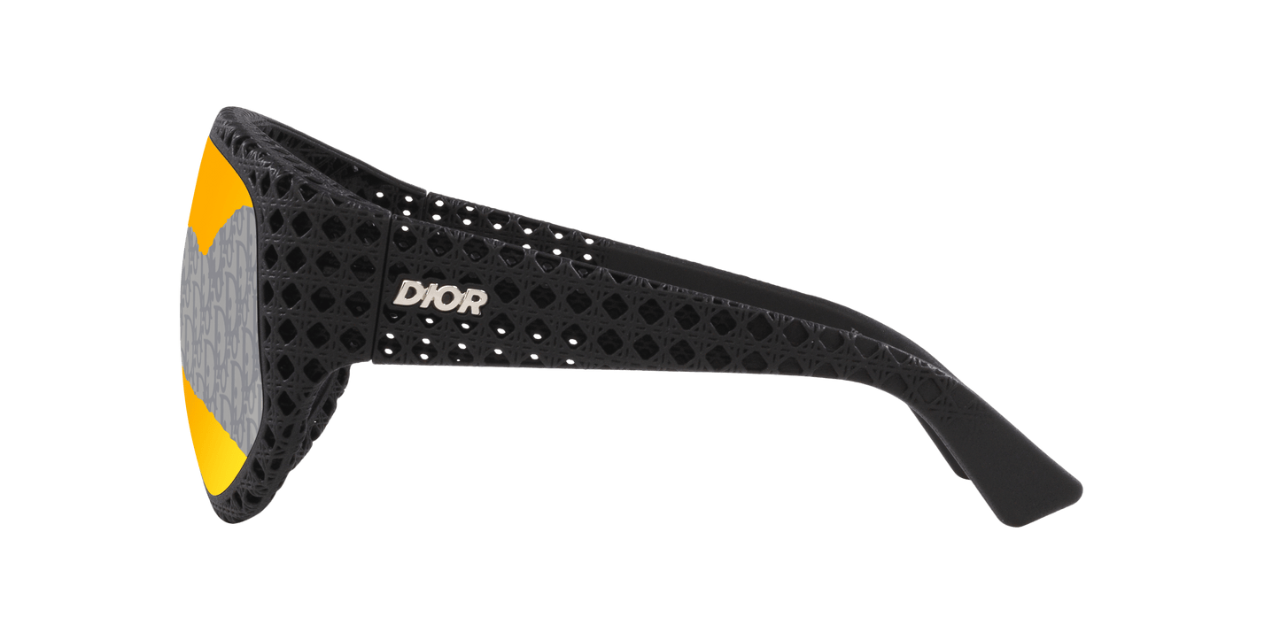 משקפי שמש של דיור שחור מט-אדום | Dior Dior3D M1U Dm40126U Black Matte-Red