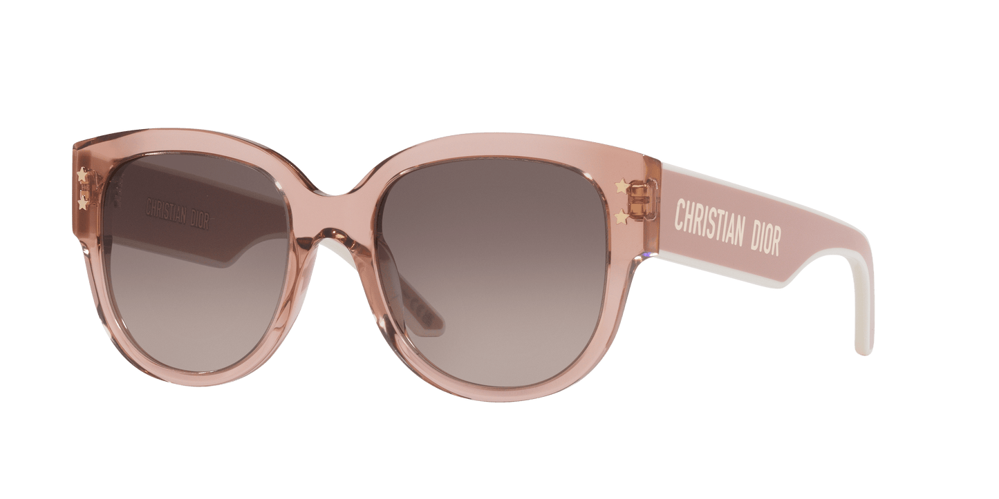 משקפי שמש של דיור ורוד-חום | DIOR Diorpacific B2I Cd40157I Pink-Brown
