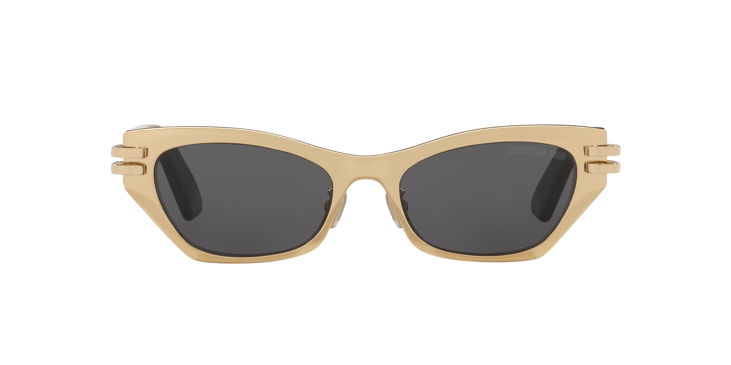 משקפי שמש של דיור זהב מבריק-אפור | Dior Cdior B3U Cd40143U Gold Shiny-Grey