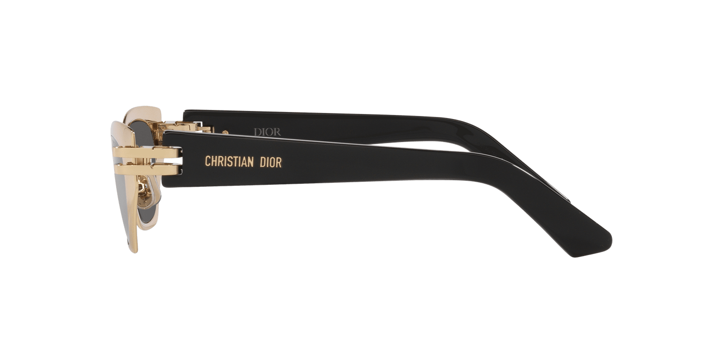 משקפי שמש של דיור זהב מבריק-אפור | Dior Cdior B3U Cd40143U Gold Shiny-Grey