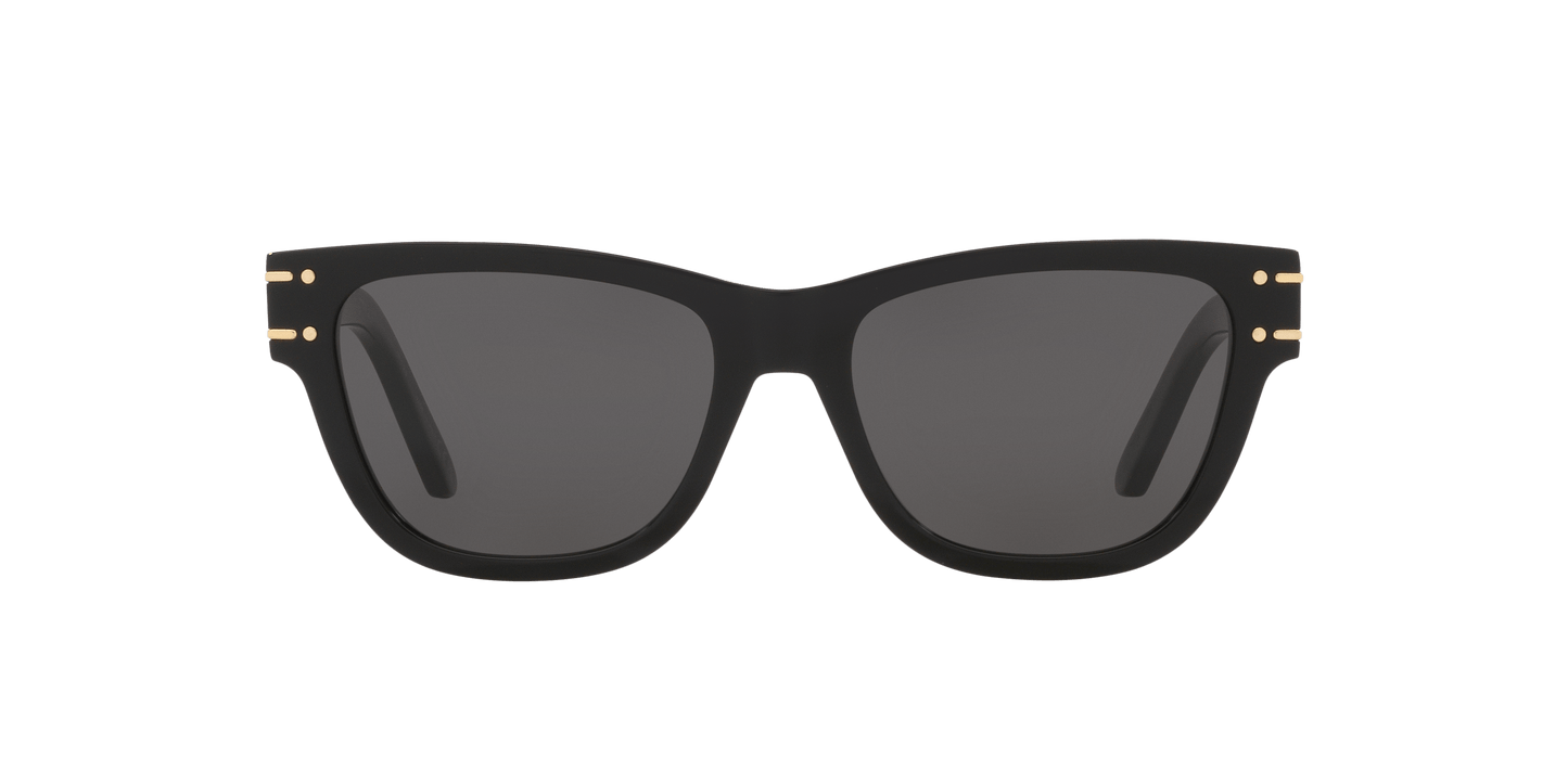 משקפי שמש של דיור שחור מבריק-אפור | Dior Diorsignature S6U Cd40145U Black Shiny-Grey