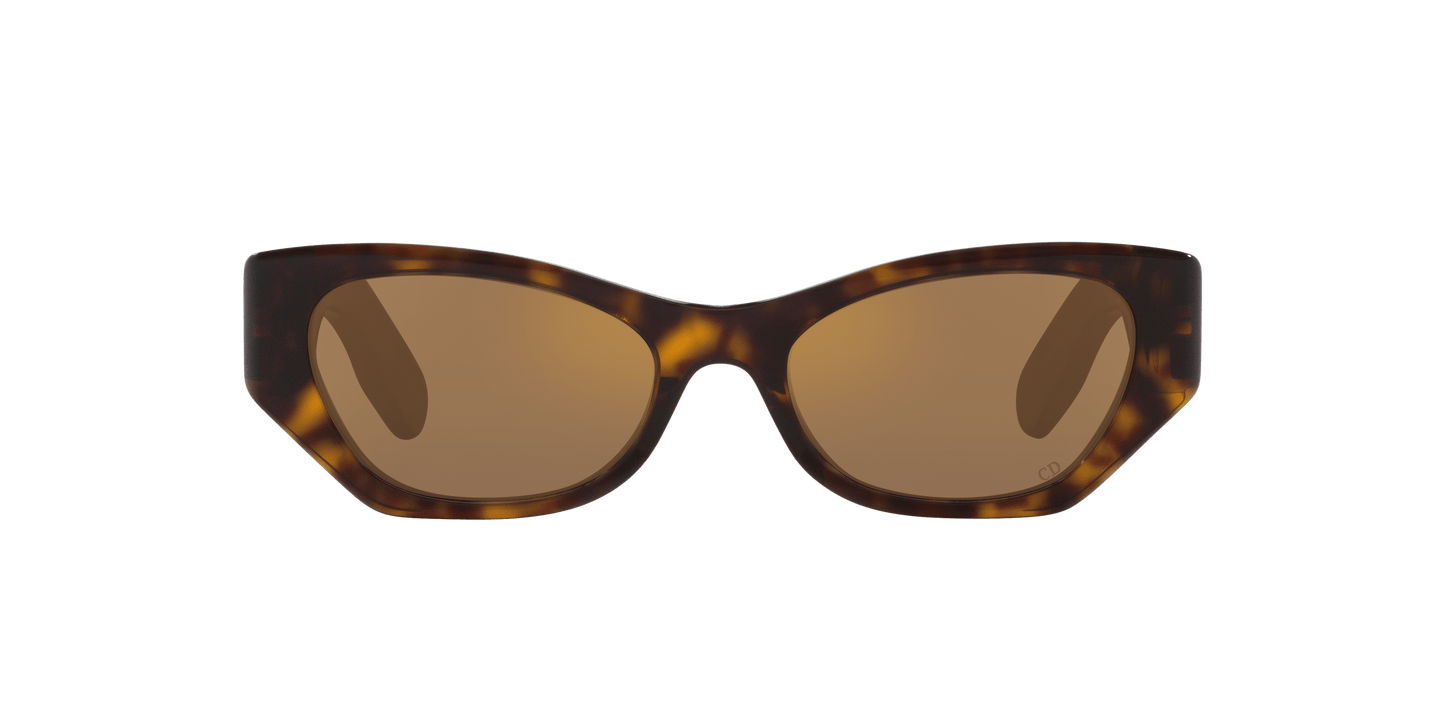 משקפי שמש של דיור צב-חום | Dior Lady 95.22 B1I Cd40147I Tortoise-Brown