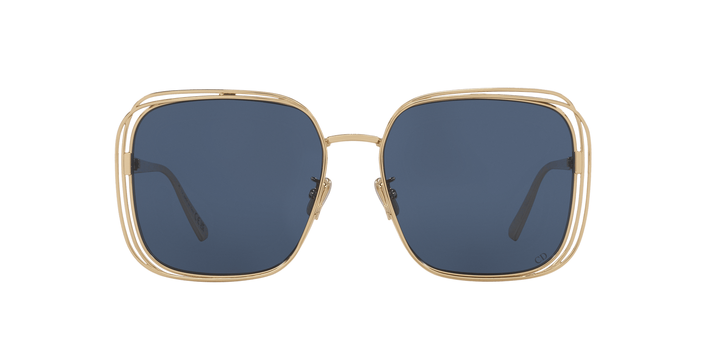 Dior Fildior S1U Cd40151U Gold Shiny-Blue Sunglasses