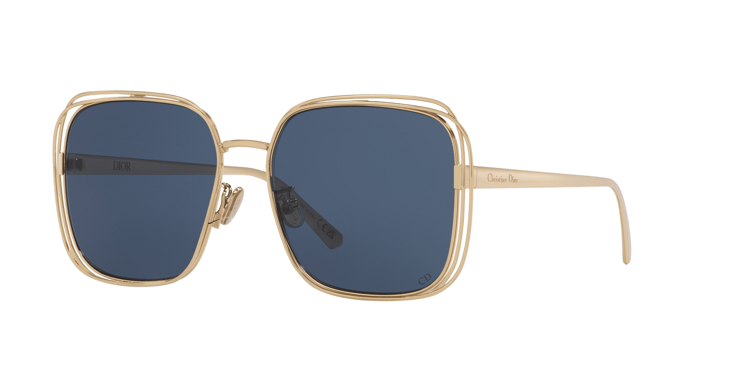 משקפי שמש של דיור זהב מבריק-כחול | Dior Fildior S1U Cd40151U Gold Shiny-Blue