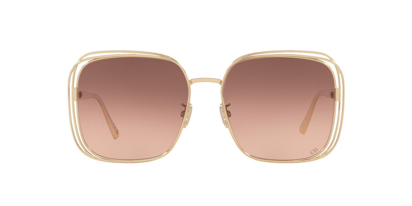 Dior Fildior S1U Cd40151U Gold Shiny-Brown Sunglasses