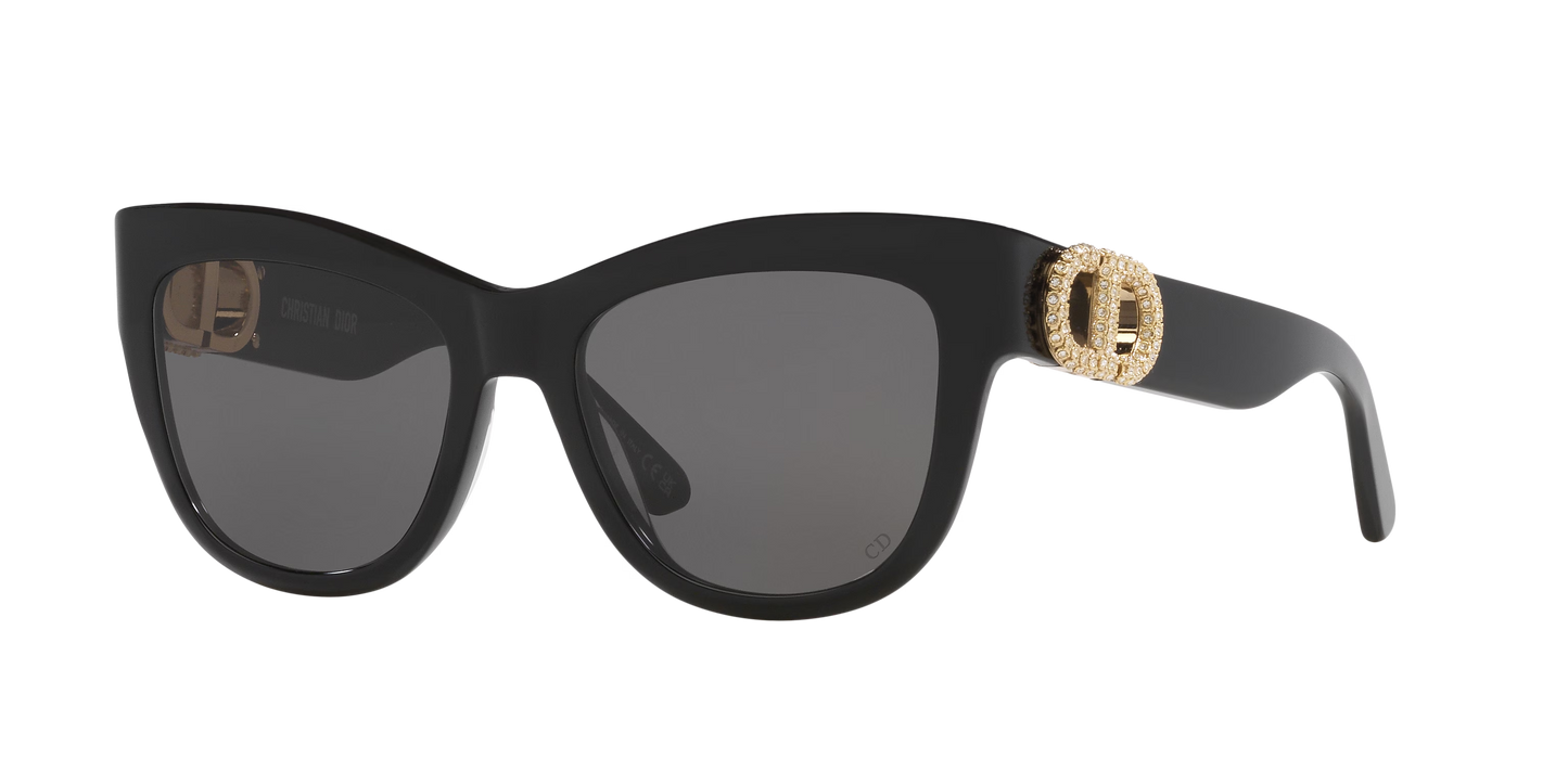 משקפי שמש של דיור שחור-אפור | Dior 30Montaigne B4I CD40155I Black-Grey