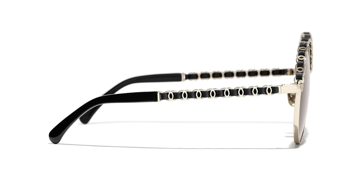 משקפי שמש של שאנל זהב-חום | CHANEL Round glasses CH4265Q Gold-Brown