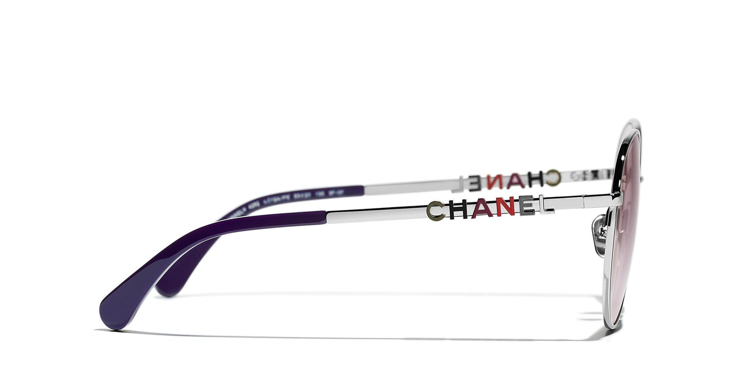 משקפי שמש של שאנל כסף-ורוד | CHANEL Pantos CH4282 Glasses Money-Pink