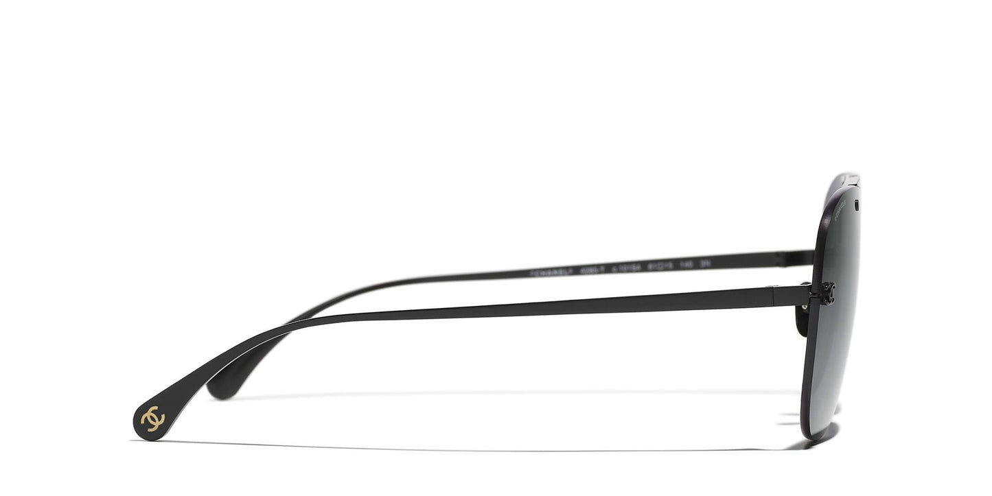 משקפי שמש של שאנל שחור-אפור | CHANEL CH4285T pilot glasses Black-Grey
