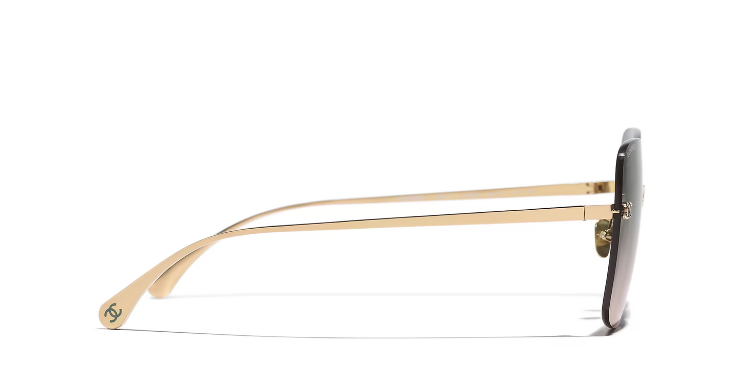 משקפי שמש של שאנל זהב-ירוק | CHANEL Square glasses CH4287T Gold-Green