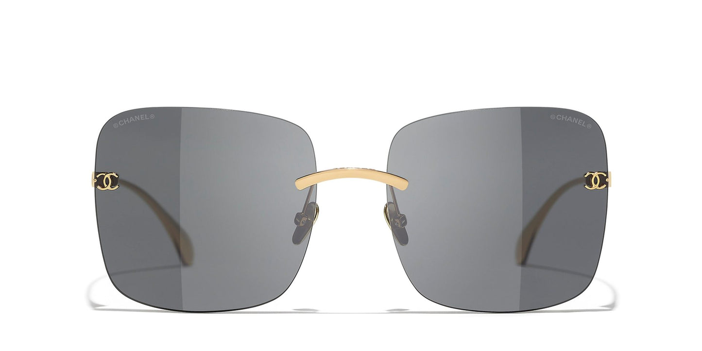 משקפי שמש של שאנל זהב-אפור | CHANEL Square glasses CH4287T Gold-Grey