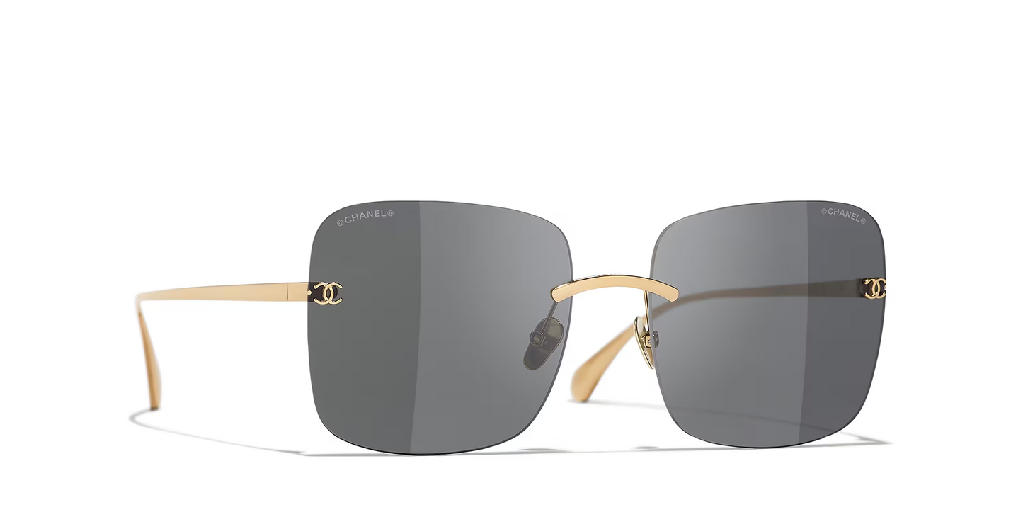 משקפי שמש של שאנל זהב-אפור | CHANEL Square glasses CH4287T Gold-Grey