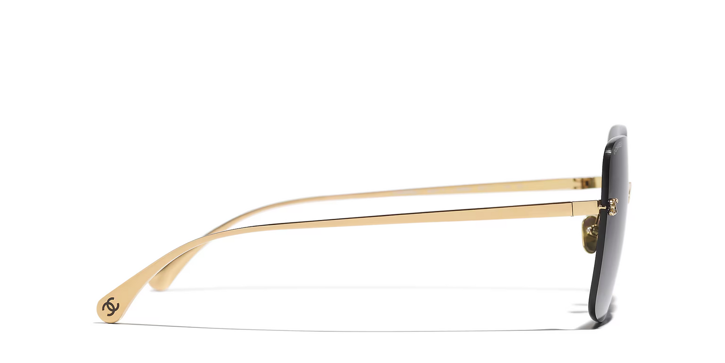 משקפי שמש של שאנל זהב-אפור | CHANEL Square glasses CH4287T Gold-Grey