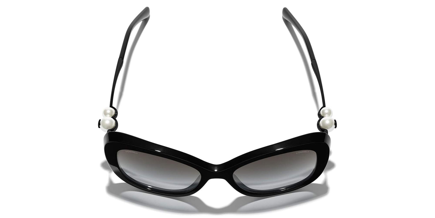 משקפי שמש של שאנל שחור-אפור | CHANEL Square Sunglasses CH5339H Black-Grey