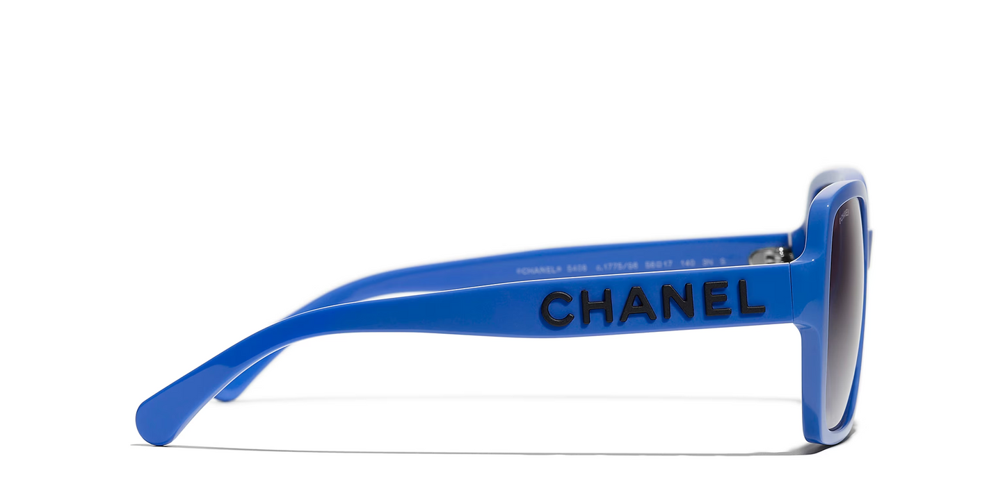 משקפי שמש של שאנל כחול-אפור | CHANEL Square glasses CH5408 Blue-Grey