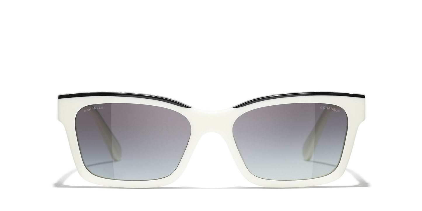 משקפי שמש של שאנל לבן-אפור | CHANEL Square glasses CH5417 White-Grey