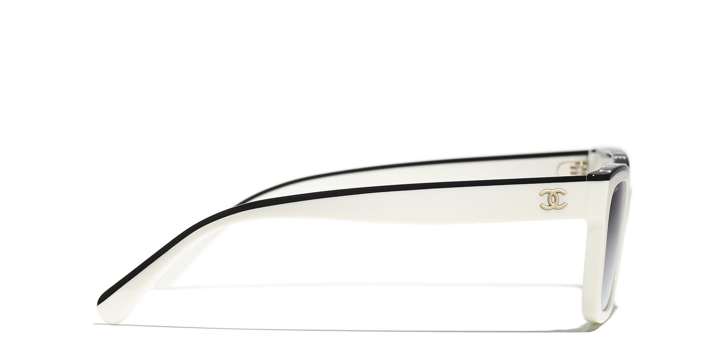 משקפי שמש של שאנל לבן-אפור | CHANEL Square glasses CH5417 White-Grey