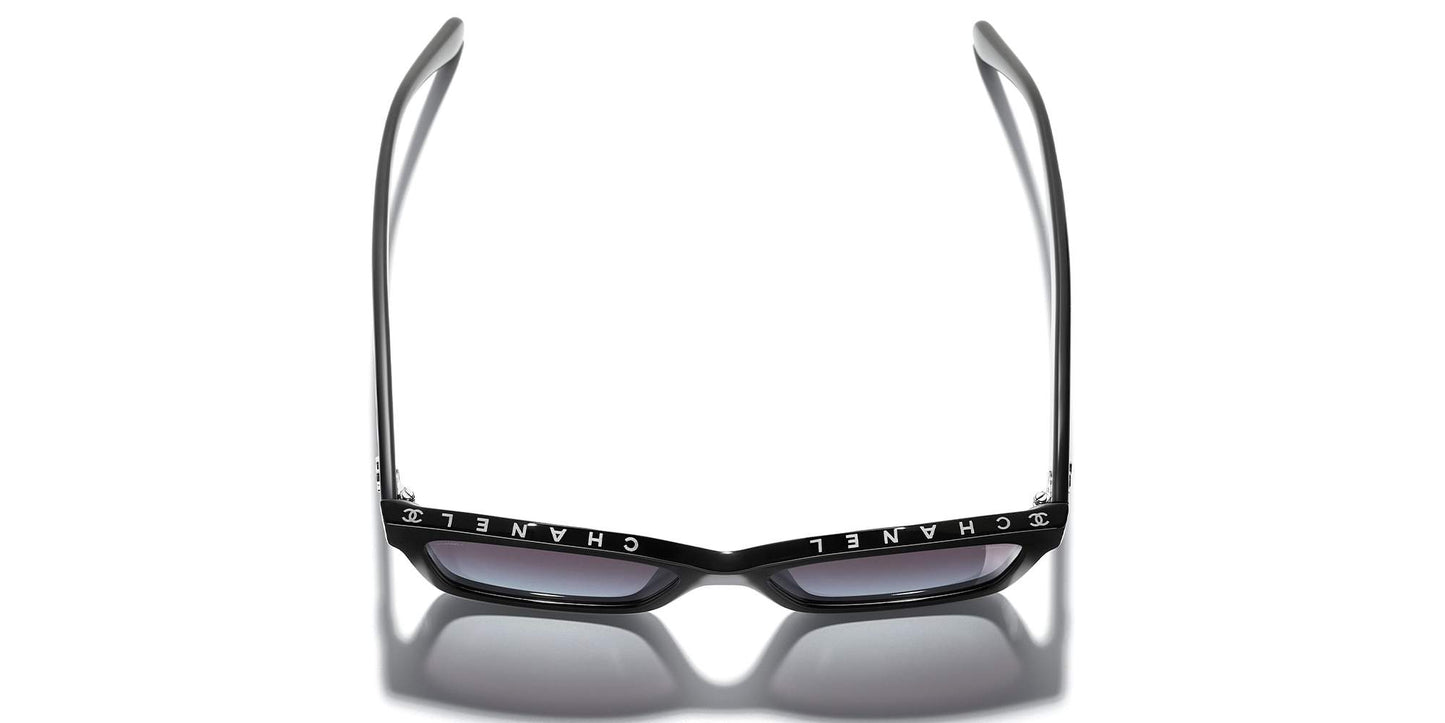 משקפי שמש של שאנל שחור-אפור | CHANEL Square Sunglasses CH5417 Black-Grey