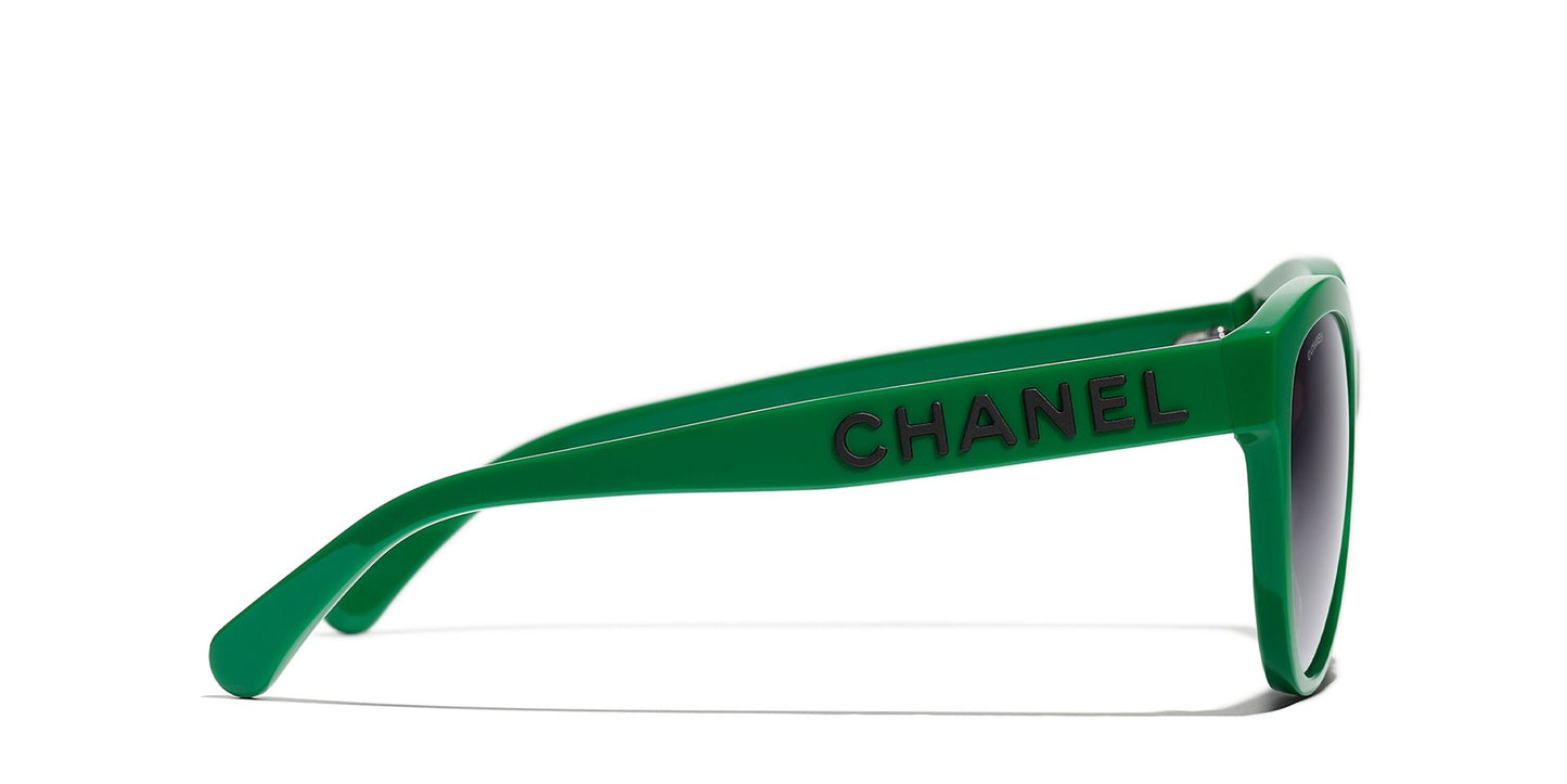 משקפי שמש של שאנל ירוק-אפור | CHANEL Pantos CH5458 glasses Green-Grey