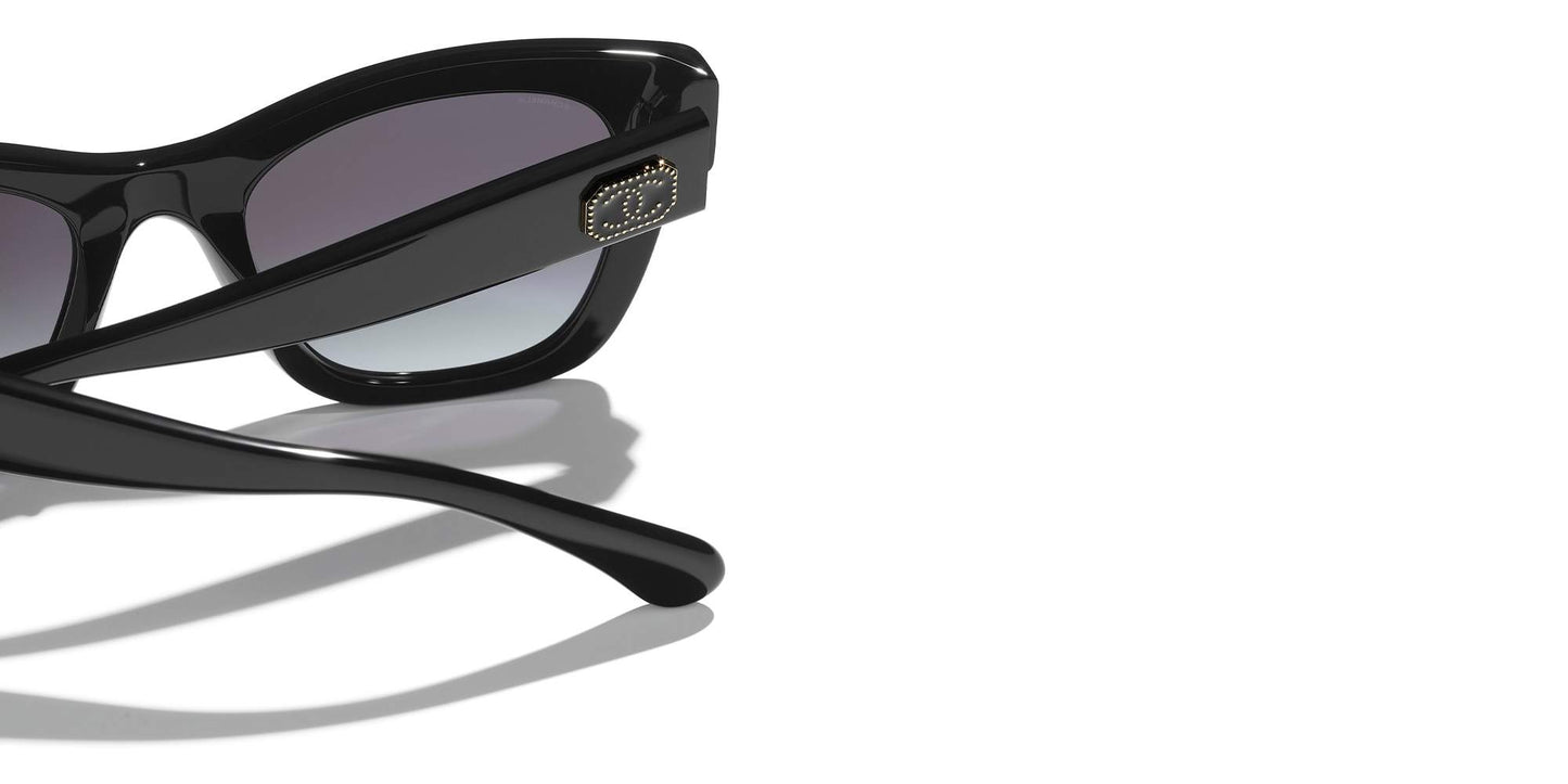 משקפי שמש של שאנל שחור-אפור | CHANEL Square Sunglasses CH5478 Black-Gray