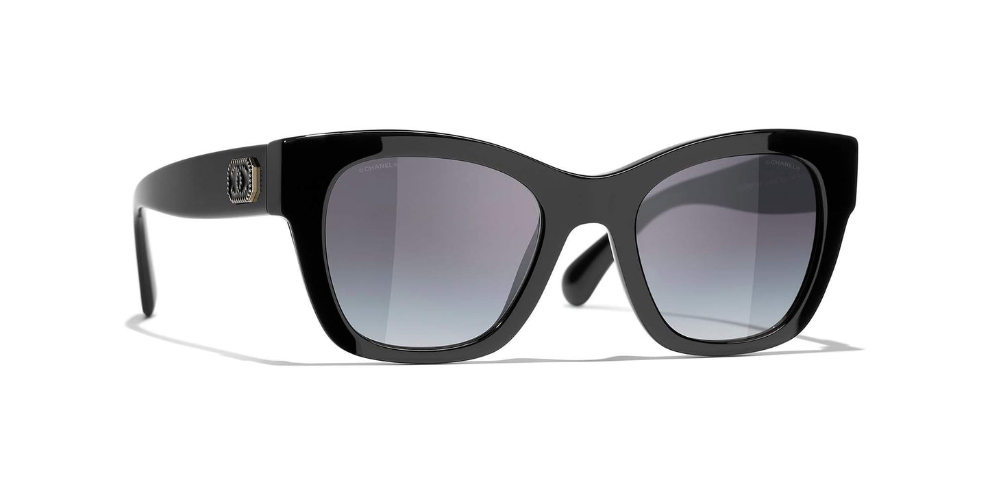 משקפי שמש של שאנל שחור-אפור | CHANEL Square Sunglasses CH5478 Black-Gray
