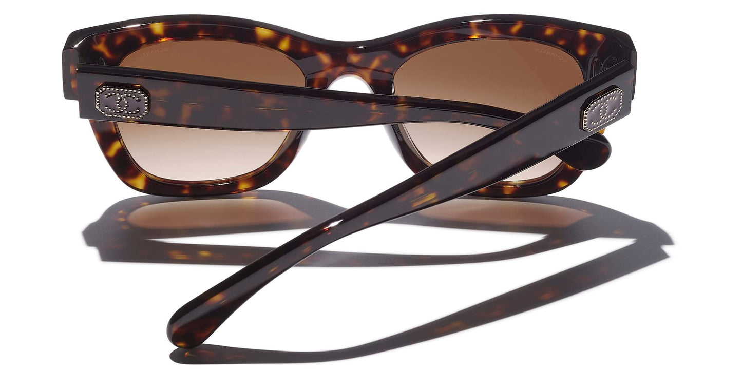 משקפי שמש של שאנל בצבע צב-חום כהה | CHANEL Square Sunglasses CH5478 Dark Tortoise-Brown
