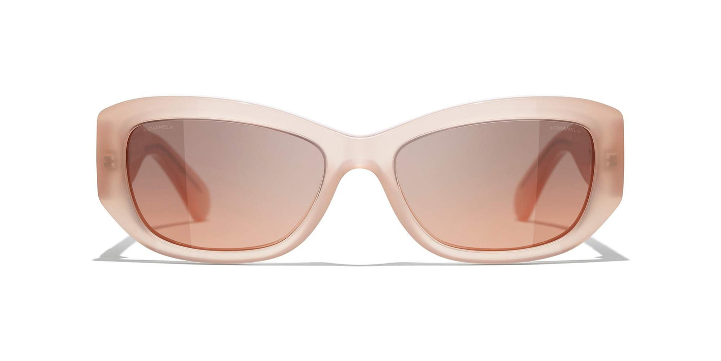 משקפי שמש של שאנל קורל | CHANEL Rectangle Sunglasses CH5493 Coral