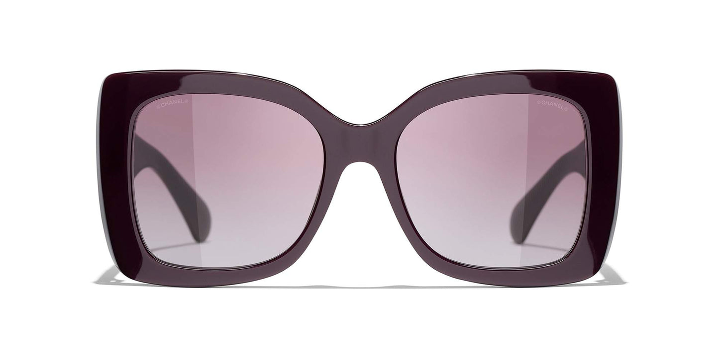 משקפי שמש של שאנל בורדו | CHANEL Square Sunglasses CH5494 Burgundy