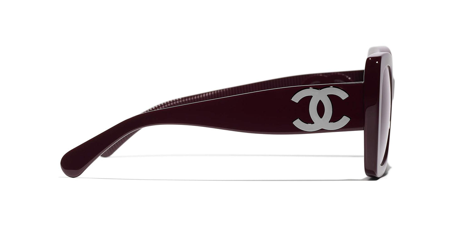 משקפי שמש של שאנל בורדו | CHANEL Square Sunglasses CH5494 Burgundy