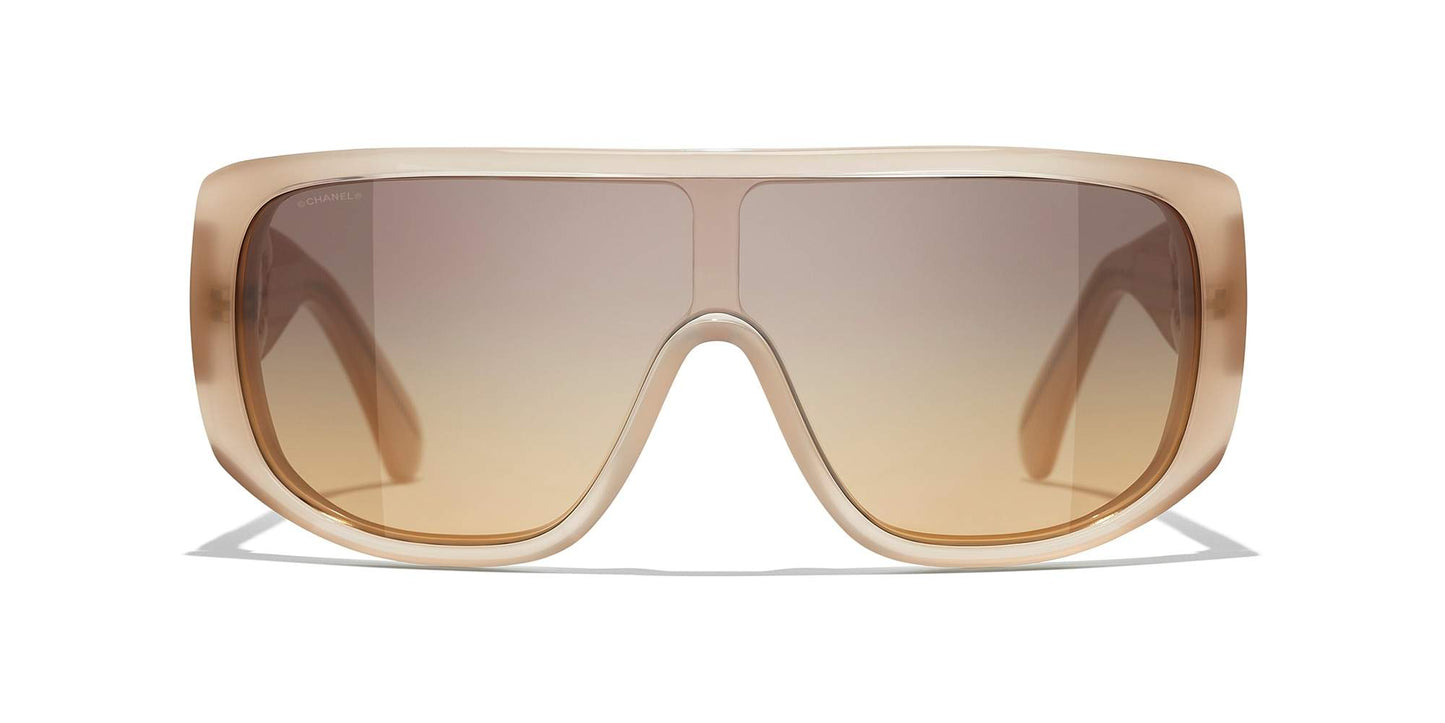 משקפי שמש של שאנל צהוב בהיר-צהוב | CHANEL Shield Sunglasses CH5495 Light Yellow-Yellow