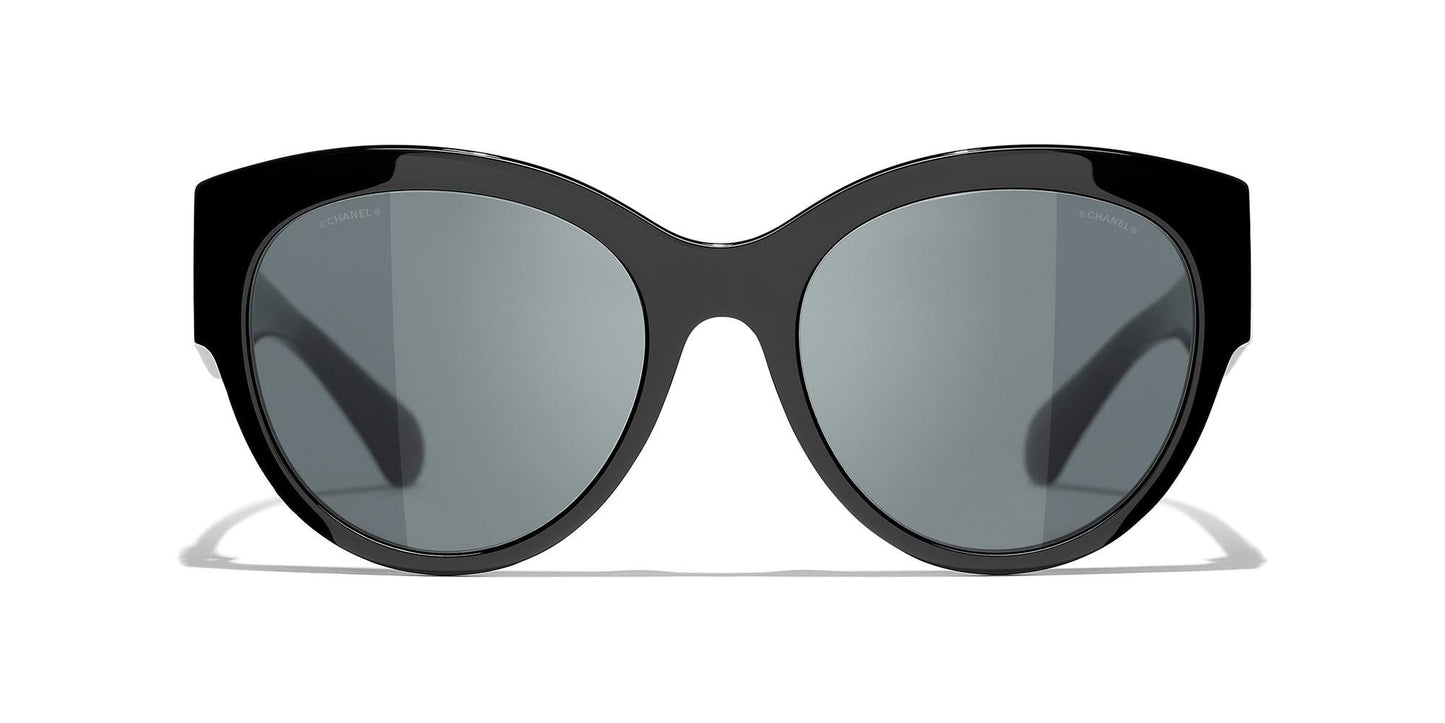 משקפי שמש של שאנל שחור-אפור | CHANEL Butterfly Sunglasses CH5498B Black-Gray