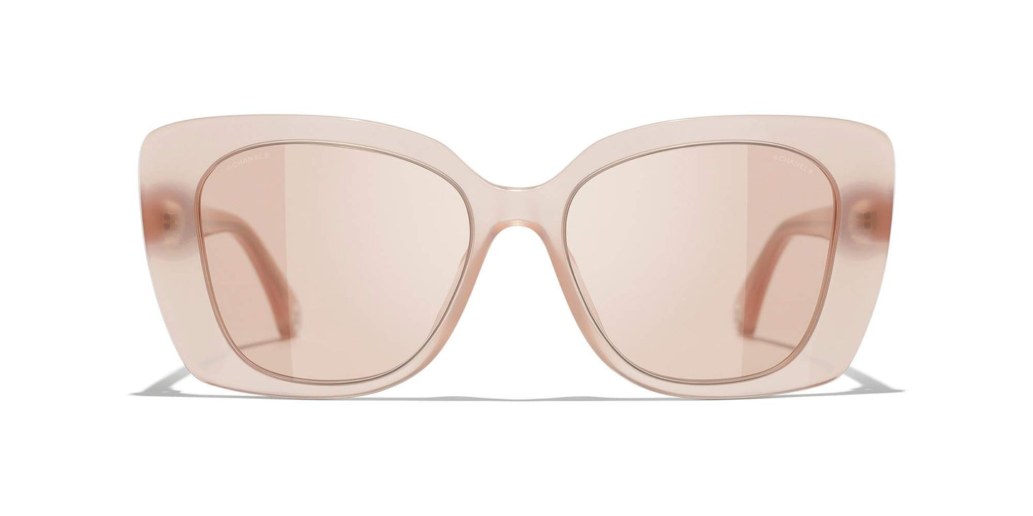 משקפי שמש של שאנל קורל-ורוד | CHANEL Rectangle Sunglasses CH5504 Coral-Pink