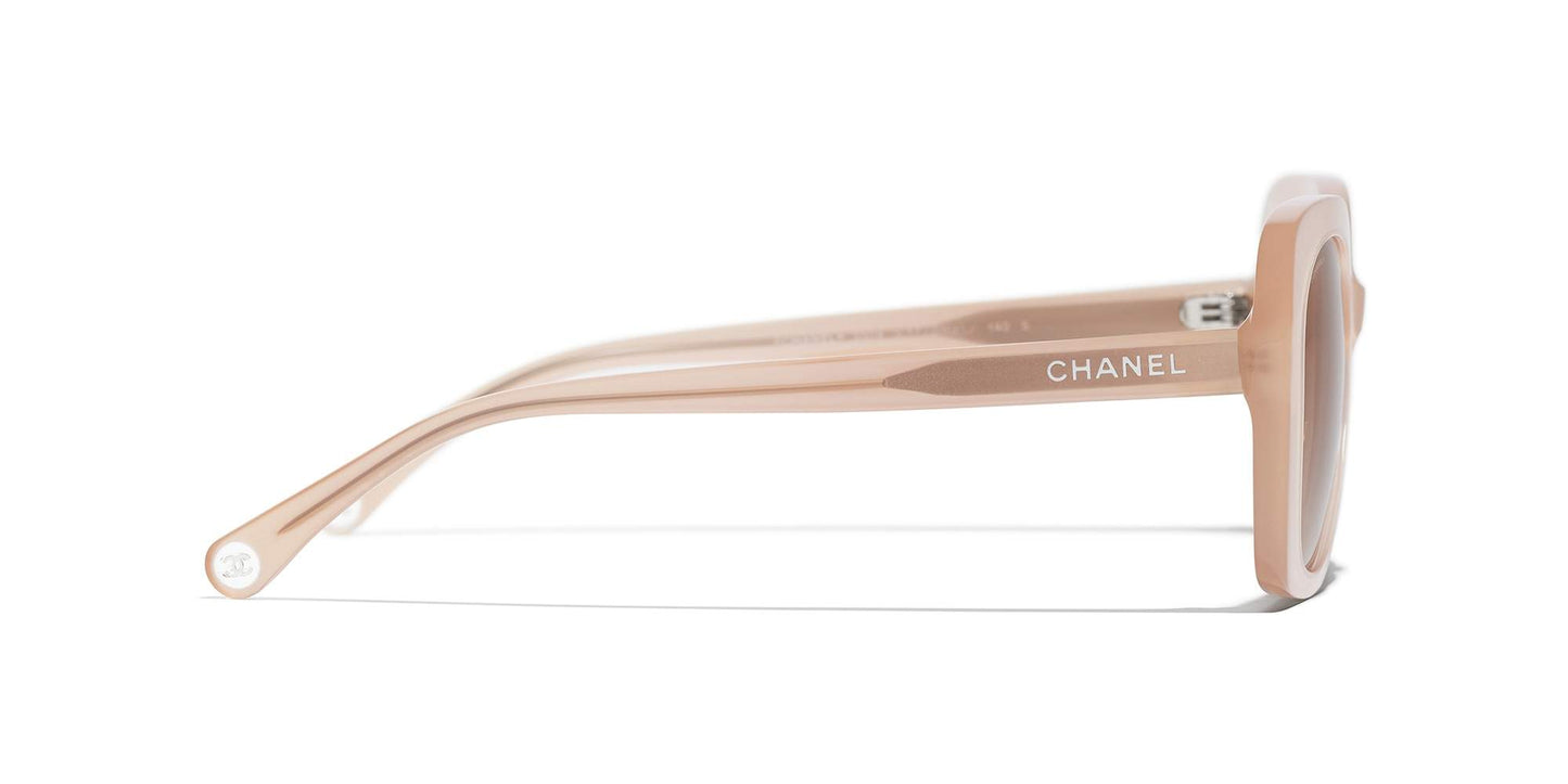 משקפי שמש של שאנל קורל-ורוד | CHANEL Rectangle Sunglasses CH5504 Coral-Pink