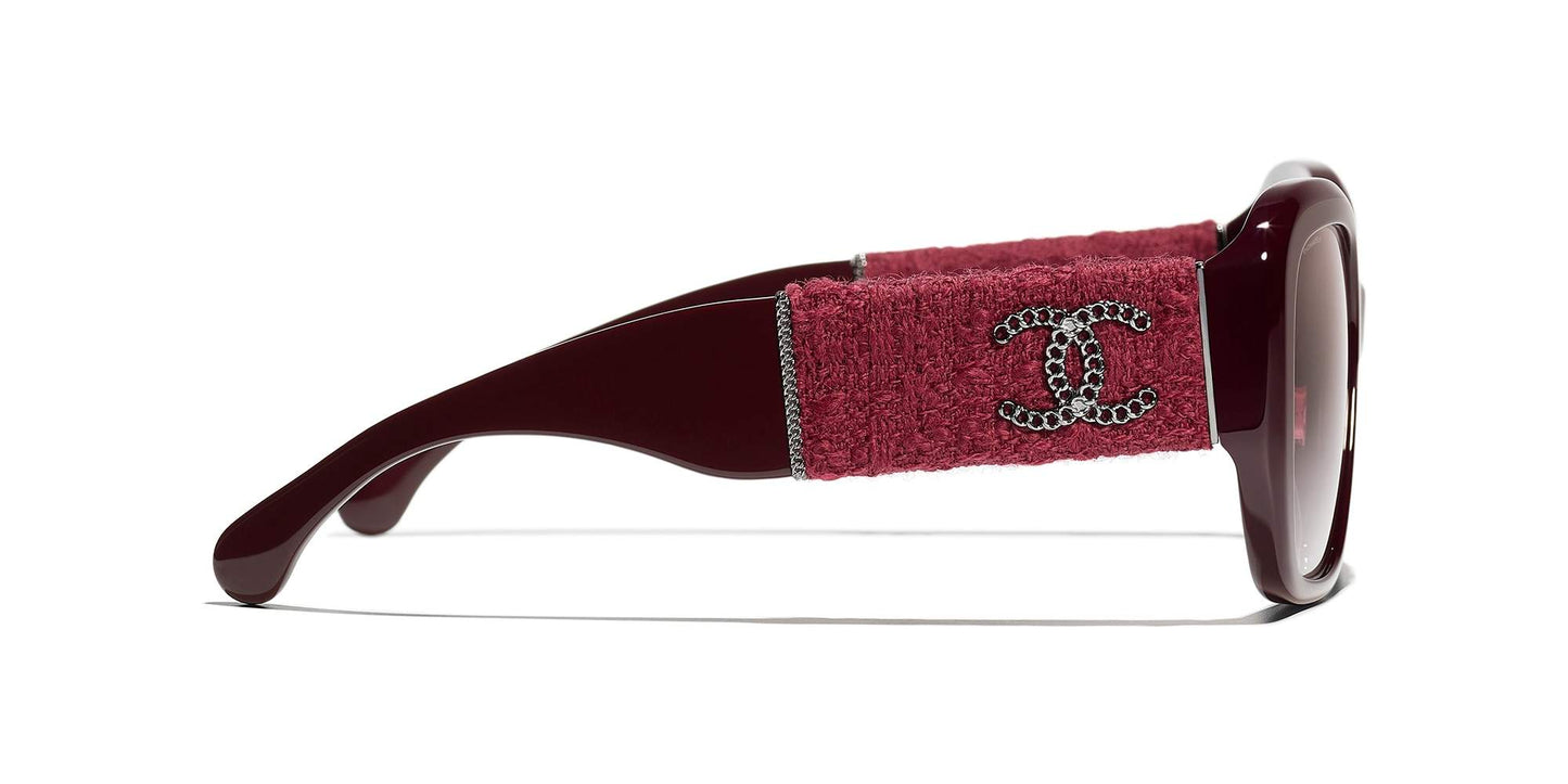 Chanel Square Sunglasses CH5512 Red Vandome-Burgundy