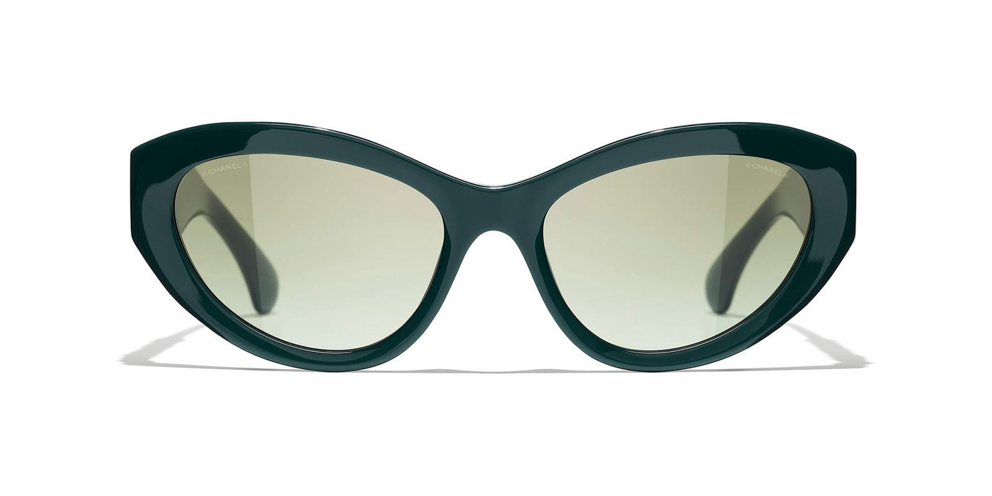 משקפי שמש של שאנל ירוק ונדום-ירוק | CHANEL Cat Eye Sunglasses CH5513 Green Vandome-Green