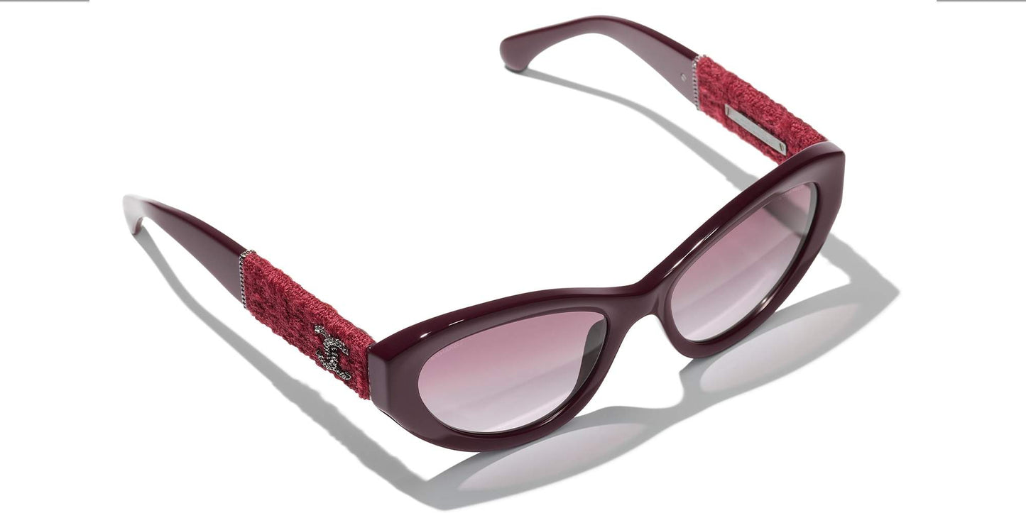 משקפי שמש של שאנל אדום ונדום-בורגונדי | CHANEL Cat Eye Sunglasses CH5513 Red Vandome-Burgundy