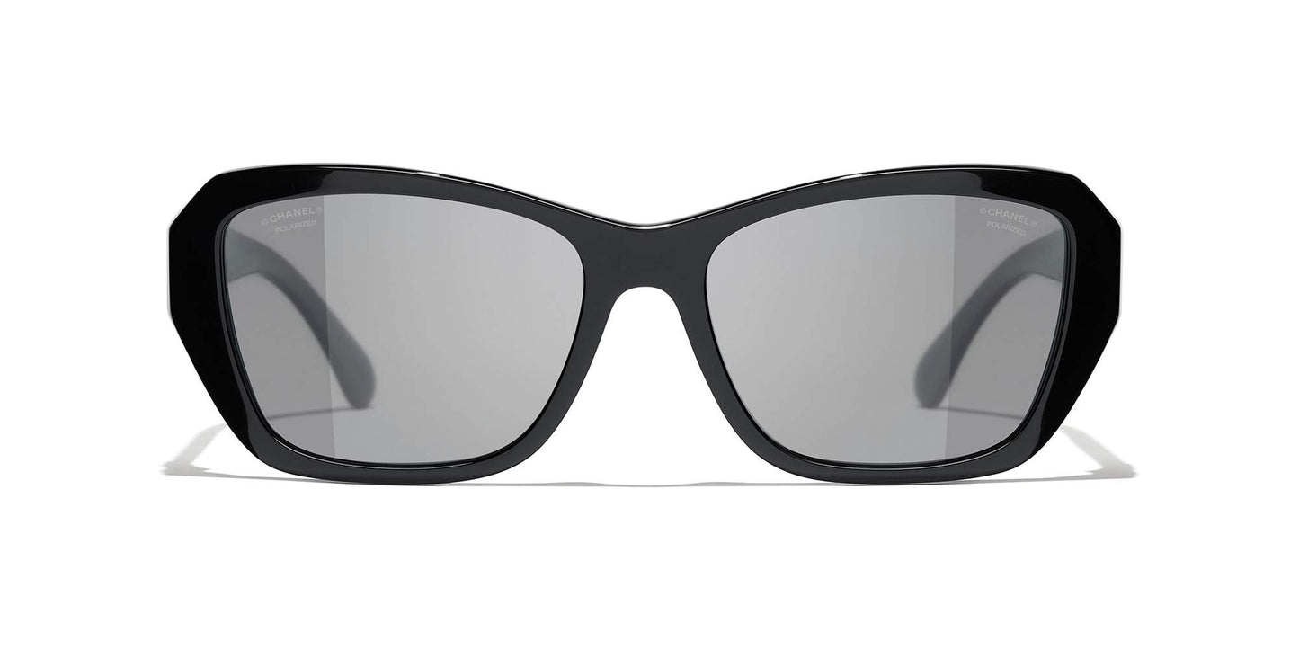 משקפי שמש של שאנל שחורים | CHANEL Butterfly Sunglasses CH5516 Black