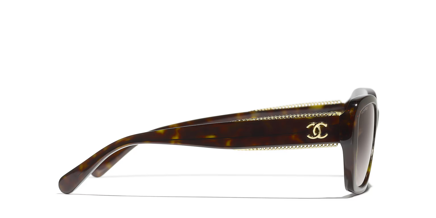 משקפי שמש של שאנל חום-חום | CHANEL Butterfly glasses CH5516 Brown-Brown