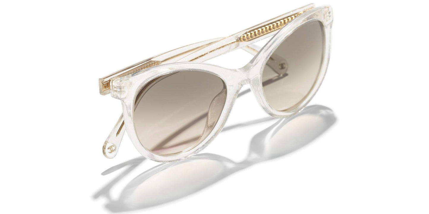 משקפי שמש של שאנל שקוף-אפור | CHANEL Pantos Sunglasses CH5523U Transparent-Grey