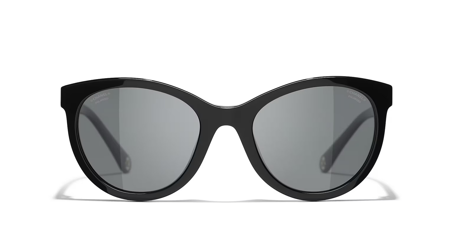 משקפי שמש של שאנל שחור-אפור | CHANEL Pantos CH5523U glasses Black-Grey