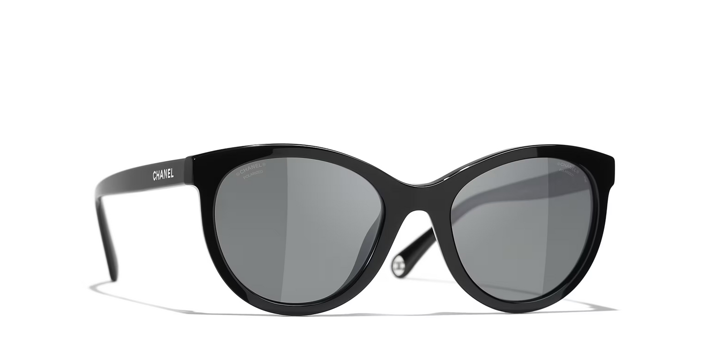 משקפי שמש של שאנל שחור-אפור | CHANEL Pantos CH5523U glasses Black-Grey