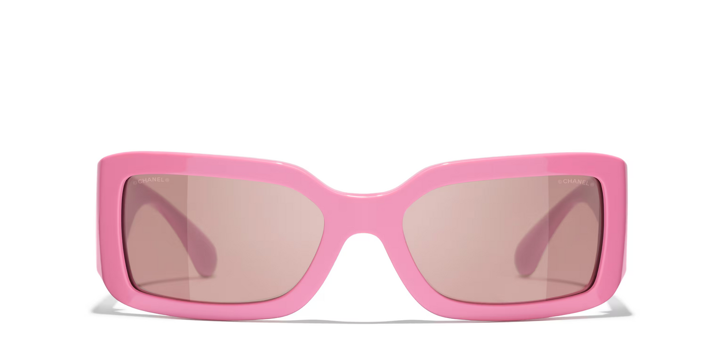 משקפי שמש של שאנל ורוד-ורוד | CHANEL Rectangular glasses CH5526 Pink-Pink
