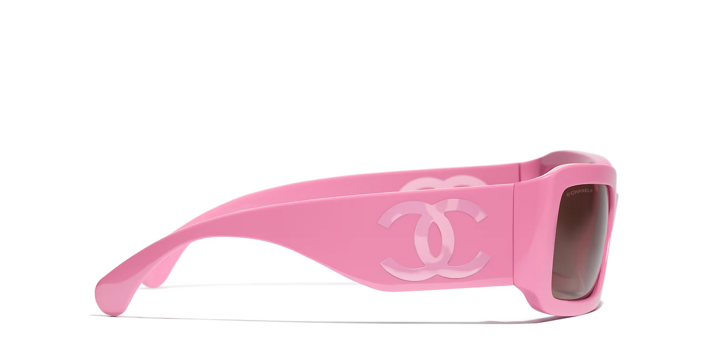 משקפי שמש של שאנל ורוד-ורוד | CHANEL Rectangular glasses CH5526 Pink-Pink