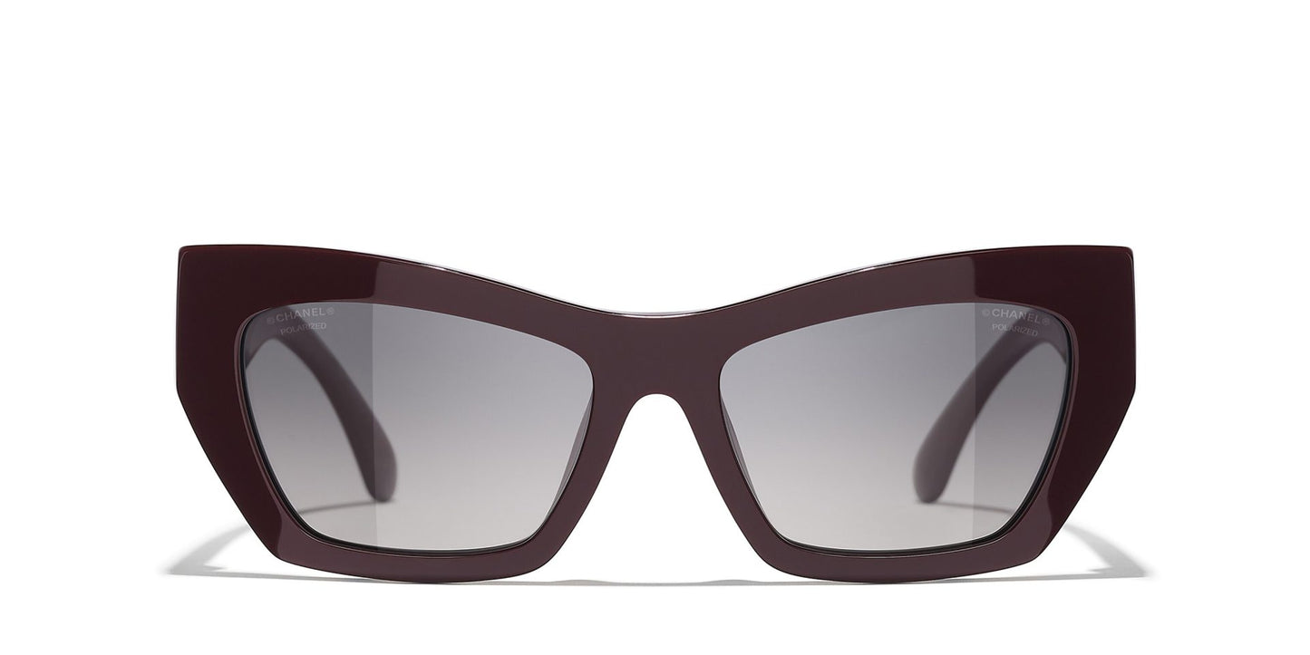 משקפי שמש של שאנל סגול-אפור | CHANEL Cat eye glasses CH5527 Purple-Grey