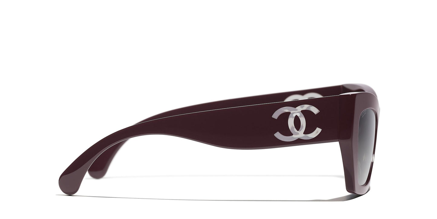 משקפי שמש של שאנל סגול-אפור | CHANEL Cat eye glasses CH5527 Purple-Grey