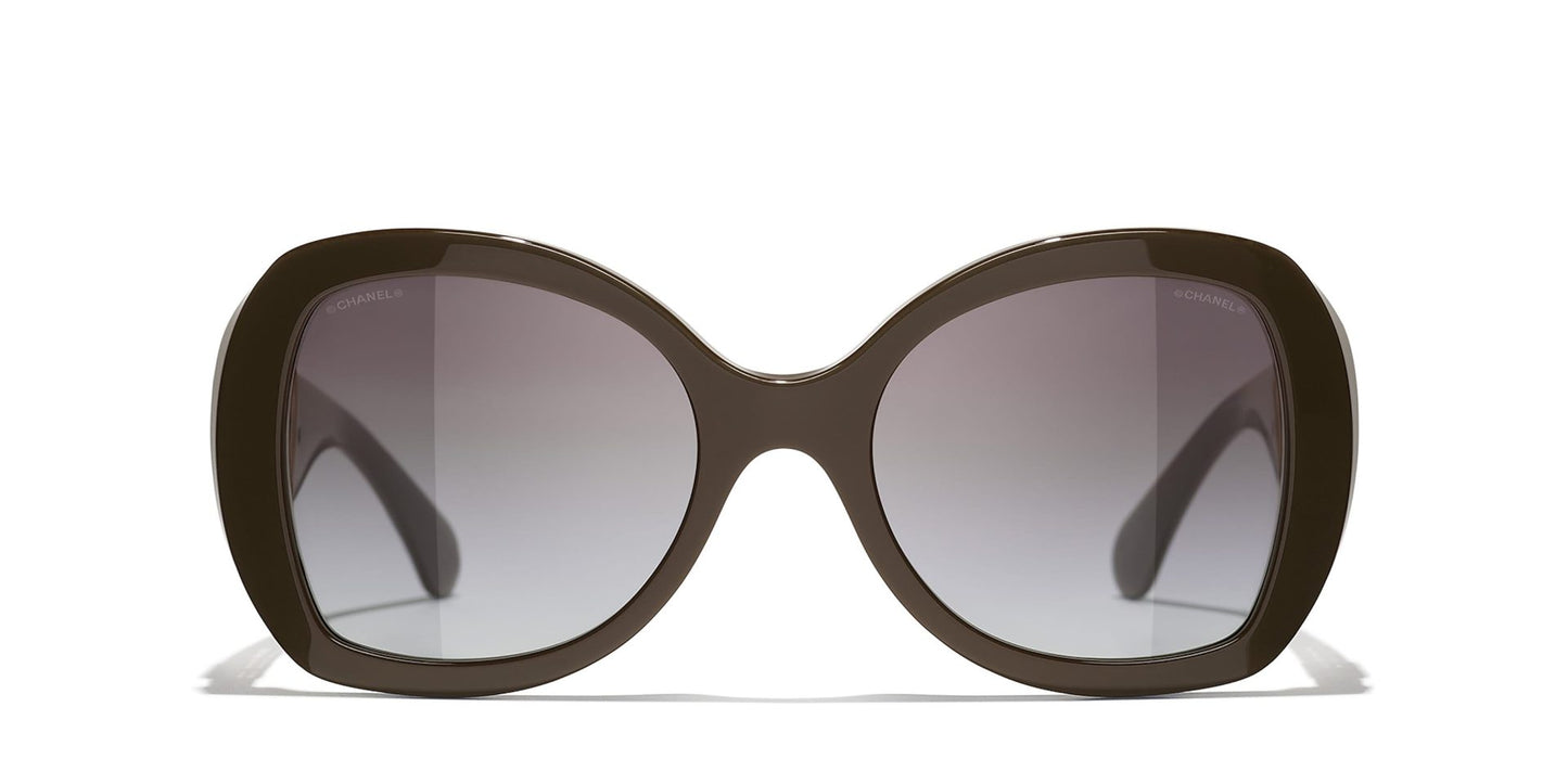 משקפי שמש של שאנל חום-אפור | CHANEL Butterfly Sunglasses CH5531 Brown-Grey